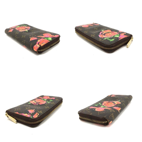 100% Auth Louis Vuitton Rose Zippy Zip Long Wallet - Picture 5 of 8